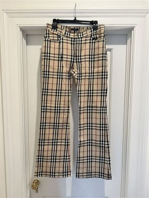 black rainbow burberry pants|More.